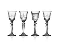 Lyngby Glas Melodia Snaps glass with stem 5 cl 4-pack Clear