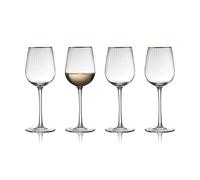 Lyngby Glas Palermo Gold white wine glass 30 cl 4-pack Clear-gold