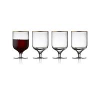 Lyngby Glas Palermo Gold wine glass 30 cl 4-pack Clear-gold