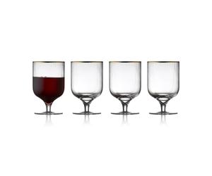 Lyngby Glas Palermo Gold wine glass 30 cl 4-pack Clear-gold