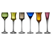 Lyngby Glas Snap Glass Set of 6 Assorted Colours