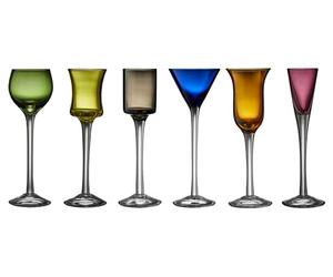 Lyngby Glas Snap Glass Set of 6 Assorted Colours