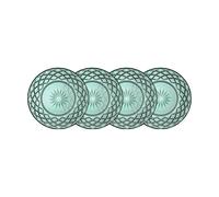 Lyngby Glas Sorrento plate Ø21 cm 4-pack Green