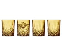 Lyngby Glas Sorrento Whisky Glass 32 cl 4 Pieces Amber