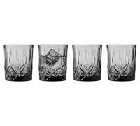 Lyngby Glas Sorrento Whisky Glass 32 cl 4 Pieces Smoky Grey