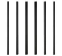 Lyngby Glas - Straw 14.5 cm - 6 pcs - Black (10441)