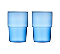 Lyngby Glas Torino drinking glass 40 cl 2-pack Blue