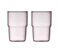 Lyngby Glas Torino drinking glass 40 cl 2-pack Pink
