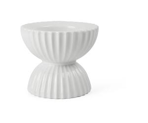 Lyngby Porcelæn Lyngby Tura block candle holder Ø11.5 cm White