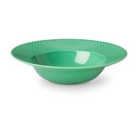 Lyngby Porcelæn - Rhombe Color Deep Plate Ø24,5 cm, Green - Green