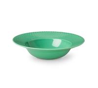 Lyngby Porcelæn Rhombe deep plate green 24.5 cm