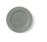 Lyngby Porcelæn Rhombe Earth lunch plate Ø21 cm Moss