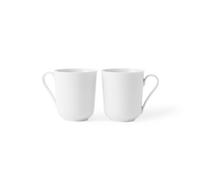 Lyngby Porcelæn Rhombe mug 33 cl 2-pack white