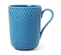 Lyngby Porcelæn Rhombe mug with handle 33 lue