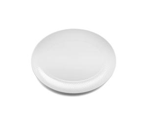Lyngby Porcelæn Rhombe oval serving saucer 35x26,5 cm white