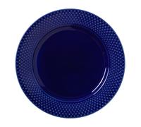 Lyngby Porcelæn Rhombe plate Ø23 cm Dark blue