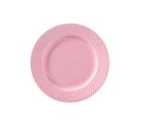 Lyngby Porcelæn Rhombe plate pink 21 cm