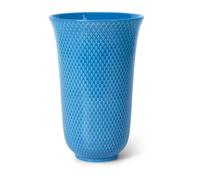 Lyngby Porcelæn Rhombe vase 20 cm Blue