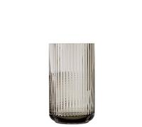 Lyngby Porcelæn Vase Height 25 cm Lyngby Mouth-Blown Glass Timeless Grey