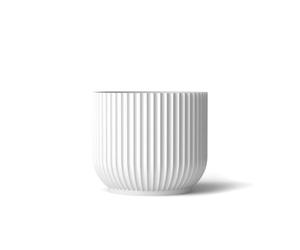 Lyngby Porcelæn Vase, White, 13.9x13.9x11.5