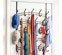 LYNK Professional® Home™ Over the Door Hooks - 46 Hook Over the Door Hanger - Over Door Coat Rack - Hanging Towels or Clothes - Bathroom, Bedroom or Laundry Room - Lifetime Ltd. Warranty - White