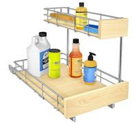 Lynk Professional® SELECT™ Slide Out Under Sink Cabinet Organizer 11.5" W x 18" D Slide Out Drawers for Kitchen Cabinets - Sliding Pantry Shelves - Roll Out Shelf for Pots, Pans