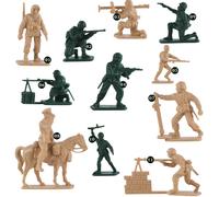 Lynkaye 96 PCS Various Pose Toy Soldiers Figures with Military Map Army Men Two Colors Soldiers Toy Soldiers Action Figures for Kids Children Birthd