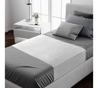 Lynmark® 2x Waterproof Bed Protector with Tuck-In Flaps - Washable Bedwetting & Incontinence Sheets Absorb Up to 2L - Leak-Proof OEKO-Tex Certified Cotton Mattress Pad for Single Beds - 90x85cm, White