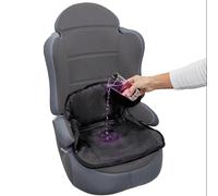 Lynmark® Potty Training Car Seat Protector Cover - Waterproof Soft Piddle Pad for Toddlers & Baby Carseat - Travel-Friendly Washable Liner Mat for Spills, Nappy Leaks, Accidents- No Buckle Hole, Black