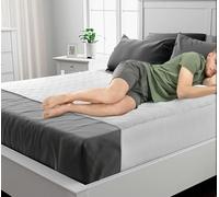 Lynmark® Waterproof Bed Protector with Tuck-In Flaps - Washable Bedwetting & Incontinence Sheets Absorb Up to 3 Liters - Leak-Proof OEKO-Tex Certified Cotton Mattress Pad for King Bed - 150x85cm White