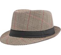 Lynmquober Jazz Hat for Men 1920s Vintage Fedora Hats Apricot Yellow