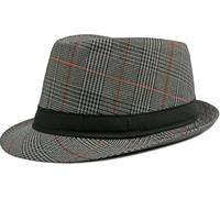 Lynmquober Jazz Hat for Men 1920s Vintage Fedora Hats Army Green