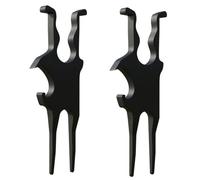 LYNMTPJ Gimme Golf Tool - Magnetic Cigar Holder for Golf Cart with Ball Marker & Divot Tool | Universal Golf Cigar Holder Clip | Beer Shotgun & Multi-Tool Accessories for Golfers(2pcs black)