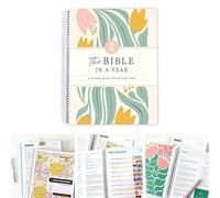 LYNMTPJ The Bible in A Year: A 52-Week Study Through Gods Word - Spiral Bible Study Guide 52-Week Women's Bible Study Plan t((A5 Size) 1pc)