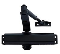 LYNN HARDWARE Medium Duty Commercial Door Closer - DC6003 Automatic Door Closer, Surface-Mounted Auto Door Closer, Size 3 Automatic Door Closer for Home & Light Commercial Property, Matte Black