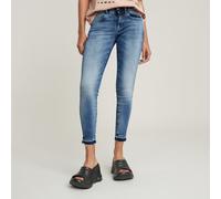 G-star Lynn Mid Waist Skinny Ripped Edge Ankle Jeans Blue 31 / 30 Woman