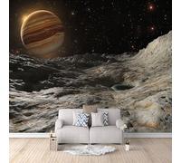 LYNNB Galaxy Wallpaper Mural Photo Kids Bedroom Universe Space Planet Wall Murals for Living Room 400 × 280 cm (WxH) Non-Woven Mural Wallpaper Home Poster Sofa TV Background Wall Decor