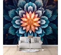 LYNNB Mandala Photo Wallpaper 150×105cm (WxH) Wall Mural 3D Dreamy Mandala Exotic Charm Wall Murals for Bedroom Living Room, Mural Wallpaper Non-Woven Premium Art Print Poster Decoration