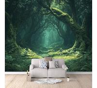 LYNNB Wall Mural Forest 3D Photo Wallpaper, Forest Giant Trees Natural Scenery Wall Murals for Bedroom Living Room, Non-Woven Mural Wallpaper Art Poster Sofa TV Background Decor 500 × 280 cm (WxH)