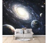 LYNNB Wall Mural Galaxy 250 × 175 cm (WxH) Photo Wallpaper Non-Woven 3D Mural Wallpaper Universe Galaxy, Fantasy Theme Wall Murals for Bedroom Living Room Sofa TV Backdrop Decoration Art Poster