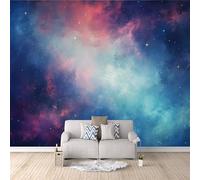 LYNNB Wall Mural Galaxy Theme 3D Photo Wallpaper, Purple Universe Dream Wall Murals for Bedroom Living Room, Non-Woven Mural Wallpaper Art Poster Sofa TV Background Decor 500 × 280 cm (WxH)