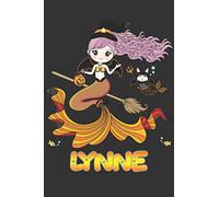 Lynne: Lynne Halloween Beautiful Mermaid Witch, Create An Emotional Moment For Lynne?, Show Lynne You Care With This Personal Custom Gift With Lynne's Very Own Planner Calendar Notebook Journal