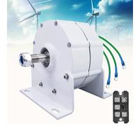 LYNNEYING 3 Phase Low Speed Gearless Permanent Magnet Generator 10000W,12000W,14000W,16000W, 12/24/48V AC Alternator Wind Generator, Easy Maintenance, Direct Drive, Low RPM Operation(48V,12000W)