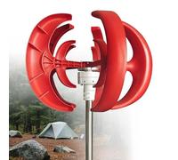 LYNNEYING 5-Blade Vertical Wind Tur-bine Generator, 12V Low Wind Speed Start Wind Power Kit for Cabin, Lantern-Type, Silent Operation for Street Lighting, RV, Off-Grid Systems(AC:600W,2000W12V)
