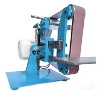 LYNNEYING Belt Sander, Bench Polisher, All-Steel Belt Sander, Vertical/Horizontal Bidirectional Sanding, 915x50mm Belt, 5 Belts, for Home Workshop(1100W)