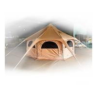 LYNNEYING Canvas Bell Yurt Tent, 4 Seasons Circus Octagon T-ent, 14.76ft 15 Person Glamping Ten-t with Stove Jack, W-aterproof & Fire Retardant, for Family Camping & Campground