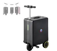 LYNNEYING Electric Luggage Scooter, Electric Smart Adult Rideable Suitcase, 20-Inch Hardshell Carry On with TSA Lock, USB Charging & Removable Battery, Ideal for Airport & Business Travel(Black)