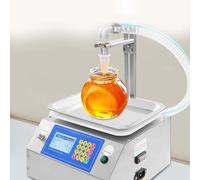 LYNNEYING Honey Filling Machine, Viscous Liquid Filler, 7L/min Flow, 20g-10kg Auto Weighing, Digital Control, An-ti-Drip, Food-Grade Stainless Steel for Honey/Sesame Paste/Commercial Use