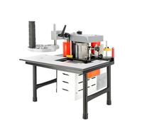 LYNNEYING Portable Edge Bander, Handheld Edge Banding Gluing, Adjustable Speed Edge Banding Machine, 1200W Rapid Heat, 5-10min Warm-Up, for DIY Woodworking Projects(White)