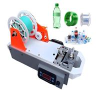 LYNNEYING Pultrusion of 3D Filaments from Plastic Bottles, 3D Printer Filament Making Machine Up to 300°C with Digital Temperature Control Converting Recycled Pet Bottles Network(Orange-Gray)